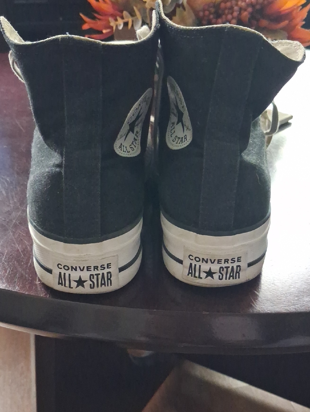 Converse Black and White High Top Sneakers
